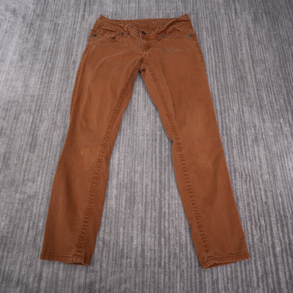 Seven7 Skinny Jeans Womens 6 Brown Good Corduroy Low Rise Stretch Pants